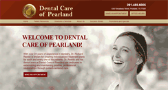 Desktop Screenshot of dentalcareofpearland.com